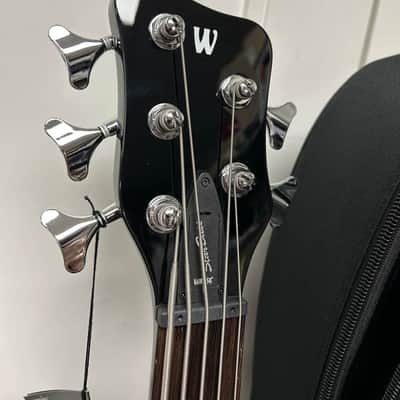 Warwick RockBass Star Bass 5-String Semi-Hollow Bass Guitar 2025 - Vintage Sunburst Transparent High Polish image 3