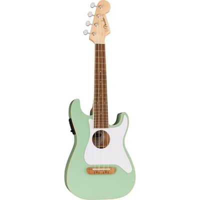 Fender Fullerton Strat Uke Surf Green - Concert Ukulele image 3