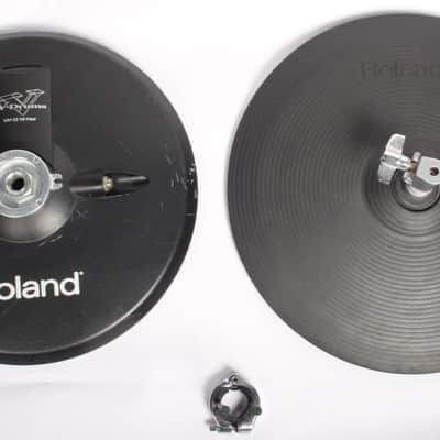 Roland VH-12 Hi-Hat Cymbal + Clutch + Anti-Rotation Electronic Dual Zone Trigger image 1