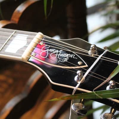 GRETSCH "G6128T-GH George Harrison Signature Duo Jet™ with Bigsby, Rosewood Fingerboard, Black" HARDCASE, PAPERS image 9