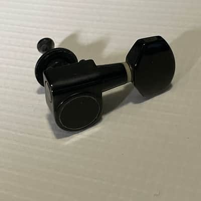 2000's Indonesian Era Ibanez RG & S Series Black Dual Pin Tuning Pegs Tuners 6 In LIne image 4
