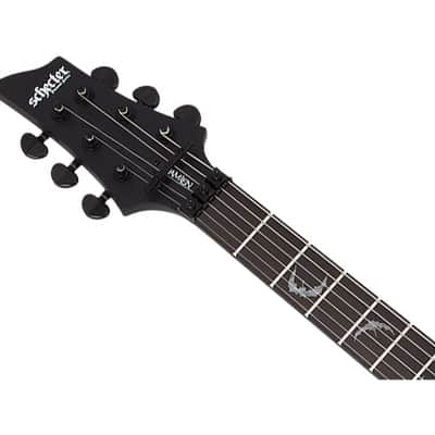 Schecter Damien-6 FR Left Handed Electric Guitar - Satin Black image 4