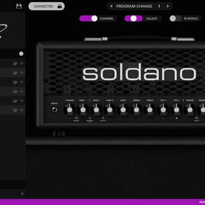 Soldano ASTRO-20 Closed Back Half Stack: 3-Channel 20-Watt Head & 1x12" Cab 2023 - Present - Black image 7