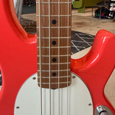 Sterling StingRay Short Scale with Roasted Maple Neck - Fiesta Red image 5