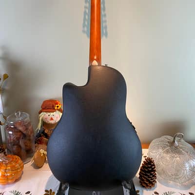 Applause Standard AB2412II-5 12-string Mid-Depth Acoustic-Electric Guitar – Black image 6