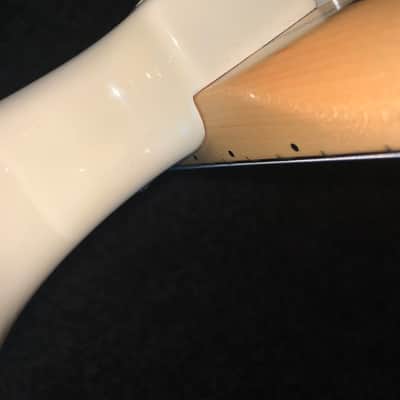 06 Fender Standard Stratocaster with  maple Fretboard David Gilmore emg’s electric guitar 2006 White image 6