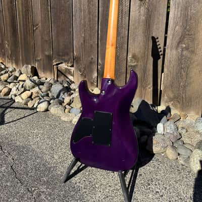 Tom Anderson Guitarworks Drop Top Shorty 24 3/4" Scale Length 2024 - Abalone With Binding Top, Purple back image 2