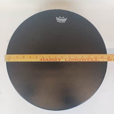 Remo 16"x3.5"Bahia Buffalo Bass Drum Pre-Tuned Black Earth Shell+Padded Case/Bag image 10