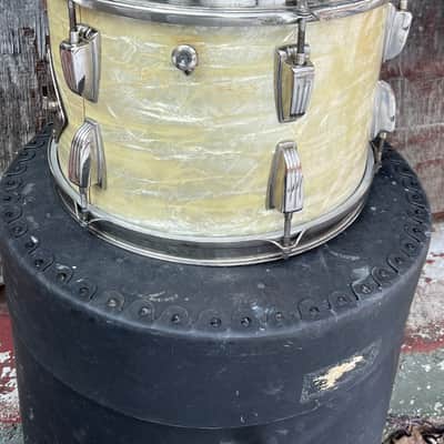Ludwig 9x13Transition Badge tom 1958 - White marine pearl image 3