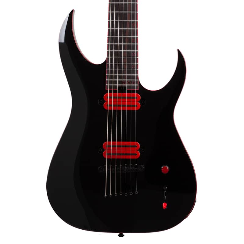 Schecter Sunset-7 Red Dawn 7-String Electric Guitar - Gloss Black - Open Box image 1
