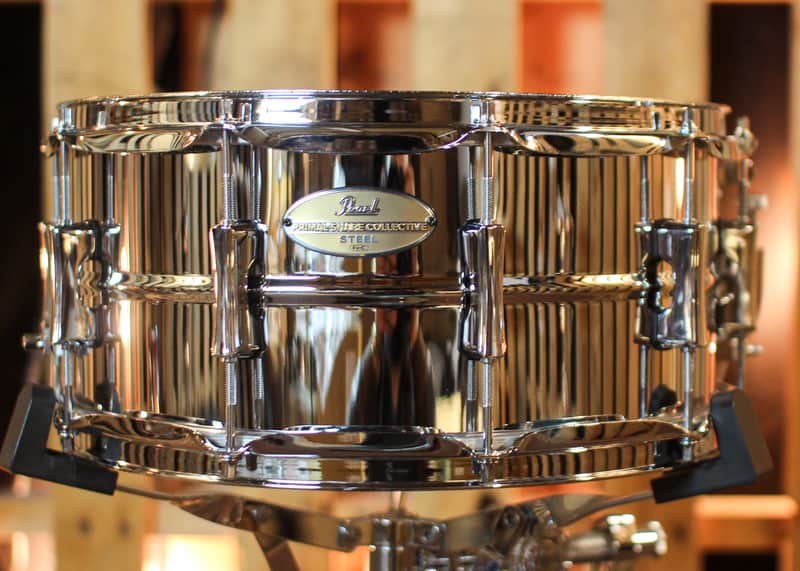 Pearl 14x6.5 Primal Steel Snare Drum - PSC1465S image 1