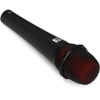 Liquid Audio sE Electronics V3 Cardioid Dynamic Vocal Microphone Bundle w/Pig Hog PHM10 8mm Mic Cable Polishing Cloth image 2