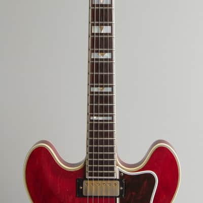 Epiphone Sheraton E212TV Arch Top Semi-Hollow Body Electric Guitar (1964), ser. #67842, black hard shell case. image 8