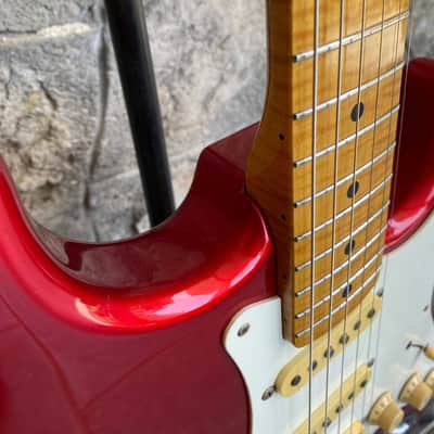 Fender Stratocaster ST-57AS 40th Anniversary - Candy Apple Red - Foto Flame (1994) image 10