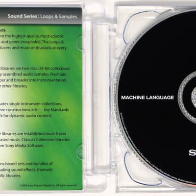 Sony Sound Series Machine Language Sample Library/Sound Library/Sampling CD 2000s image 2