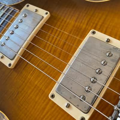 Gibson 1991 Les Paul Pre-Historic 1959 Reissue Yamano Order Honey Burst Flametop w/ OHSC & Yamano Docs R9 image 9