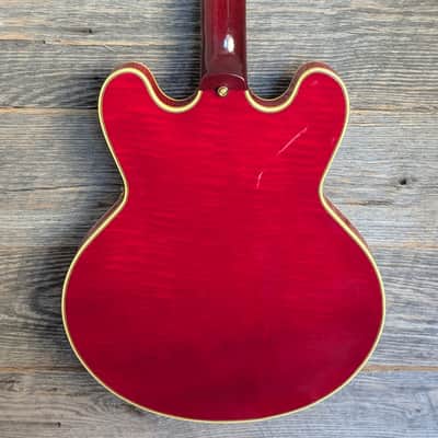 Used Heritage Custom Shop Core Collection H-555 Semi-Hollow Trans Cherry w/OHSC image 10