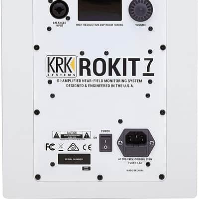 KRK ROKIT 7 G4 7" Near-Field Studio Monitor - White image 2