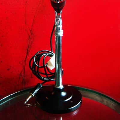 Vintage 1960's Claricon 38-040 dynamic microphone Hi Z w cable & stand Monarch Olson Lafayette image 1