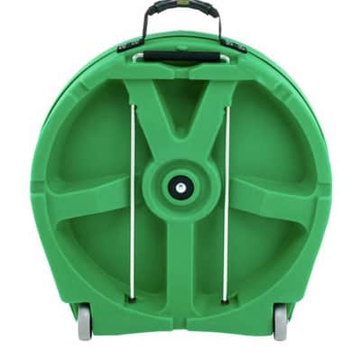 Hardcase HNP9CYM22DG With Wheels Coloured Cymbal Case Dark Green image 4