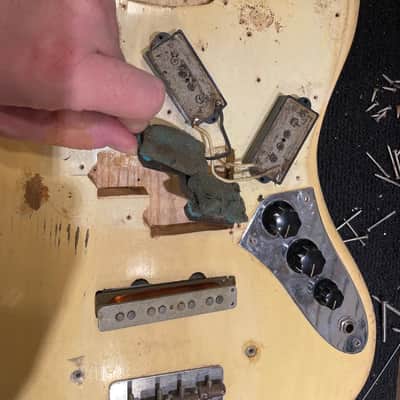 Fender Jazz Bass Olympic White 1964 - John Oates image 12