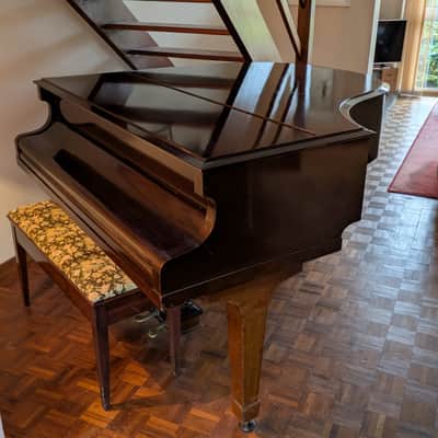 Hopkinson Baby grand acoustic piano, 88 keys 140cms circa 1959  - Dark wood image 2