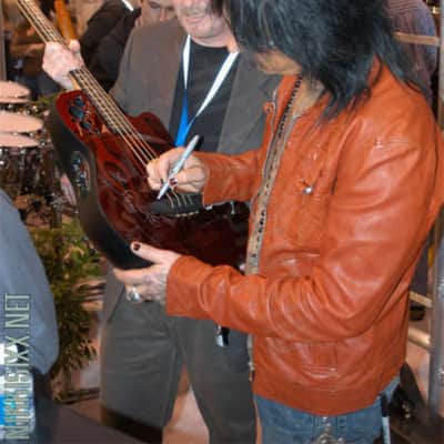Ovation Nikki Sixx Signature Edition - Autographed! 2007 Red Flames image 6