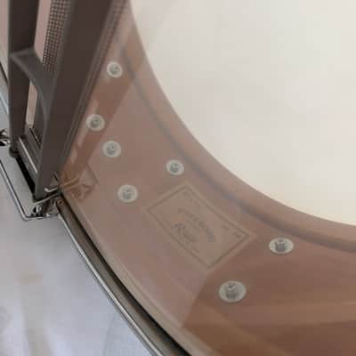 Rogers DynaSonic No. 36 Re-Issue White Marine Pearl Beavertail Snare Drum 2024 image 8