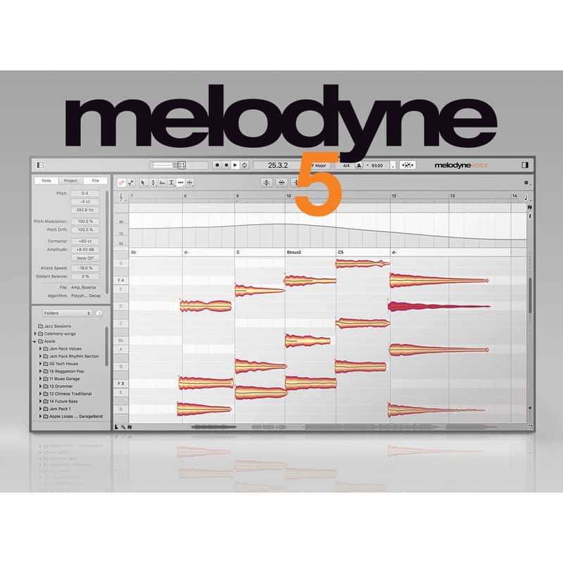 Celemony Melodyne 5 EDITOR Pitch Correction Software E-Delivery image 1