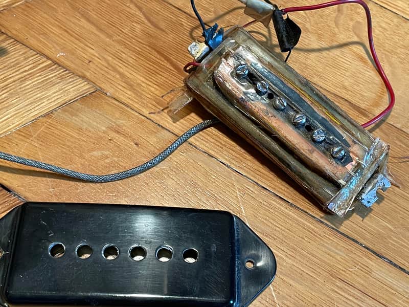 Vintage 1955 Gibson P90 P-90 + wiring harness for Les Paul jr