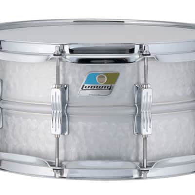 Ludwig *Pre-Order* Acrolite 6.5x14" Hammered Aluminum Snare Drum LM405K | NEW | Made in the USA | Special Order | Authorized Dealer image 1