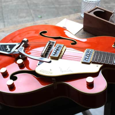 GRETSCH G6120DE Duane Eddy Signature Hollow Body Desert Sunrise, Hardcase, Papers, 3, 18 KG image 17