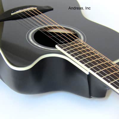 Ovation Celebrity Acoustic/Electric Cutaway Guitar - Black image 5