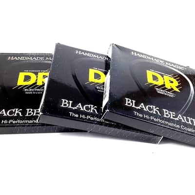 DR Guitar Strings Electric K3 Black Beauties High Performance 3 Packs 09-46