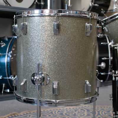 1960 Rogers "Swingtime" Sparkling Silver Pearl Drum Kit image 5
