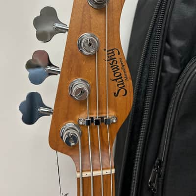 Sadowsky MetroExpress Hybrid P/J 4 String Bass w/Maple Fingerboard 2024 - Silver Metallic image 3