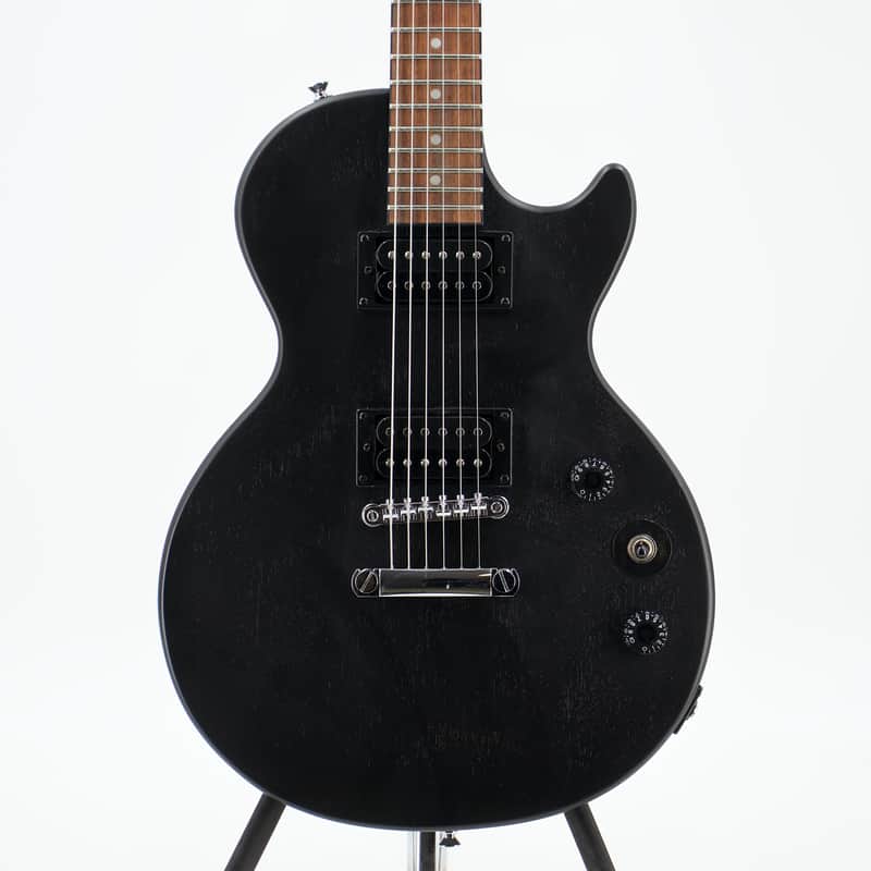 Used Epiphone Les Paul Special VE Vintage Worn Ebony Electric Guitar image 1