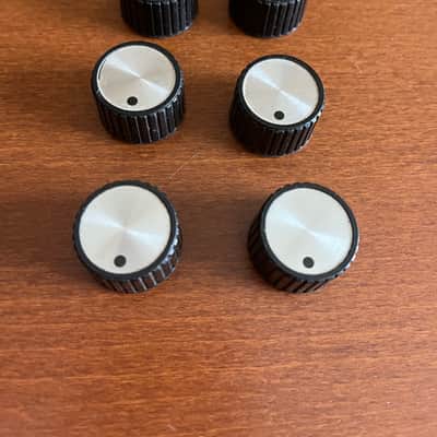 Traynor  Amplifier Knobs YGL YGM YVR  70’s  Black and Chrome image 1