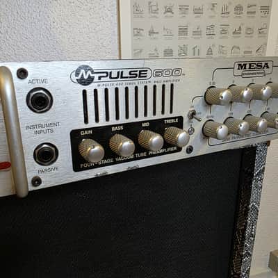 Mesa Boogie M-Pulse 600 Simul-State Bass Amplifier Rack Head Parametric EQ and Compressor image 2