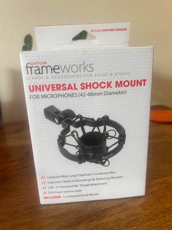 Gator GFW-MIC-SM4248 Universal 42-48mm Microphone Shock Mount