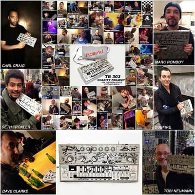 Roland TB-303 50+ Famous Signatures