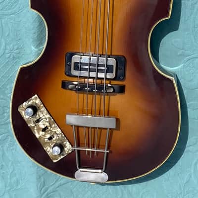 Hofner 500/1 Violin Bass LEFTY 1975 - Sunburst image 2