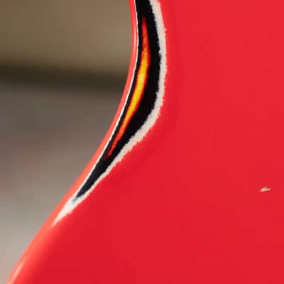 Nash JM-63 Electric Guitar - Fiesta Red over 3-Tone Burst with Hardshell Case image 10