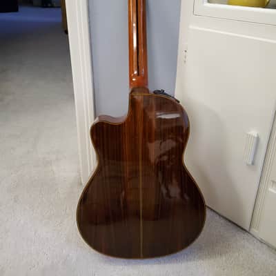 Rare Takamine Jasmine TC28C korea acoustic electric classical cutaway guitar 1990s full sound image 5