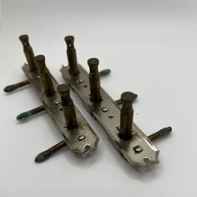 Vintage 1953-1956 Kluson Deluxe No-Line 3x3 Strip Tuners without Buttons / Gibson Martin Harmony / Restoration Station image 7