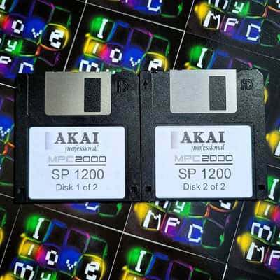 E-MU SP-1200 Sounds for Akai MPC 2000 2000XL Drum Kit Sample Pack 2 Floppy Disks