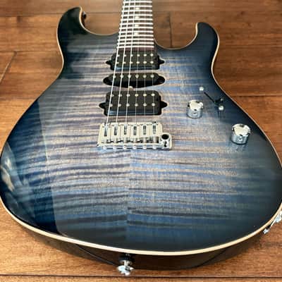 Suhr Modern Plus HSH Trans Whale Blue Burst Roasted Maple Pau Ferra Neck 76778 image 7