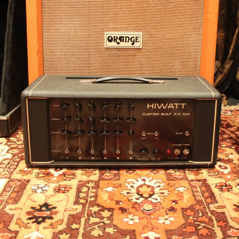 Vintage 1973 Hiwatt DR112 PA 100 Custom Valve Guitar Amplifier Amp Head SERVICED image 1