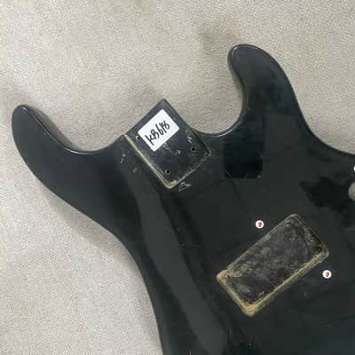 Black Basswood Solid StingRay Style Bass Body image 2
