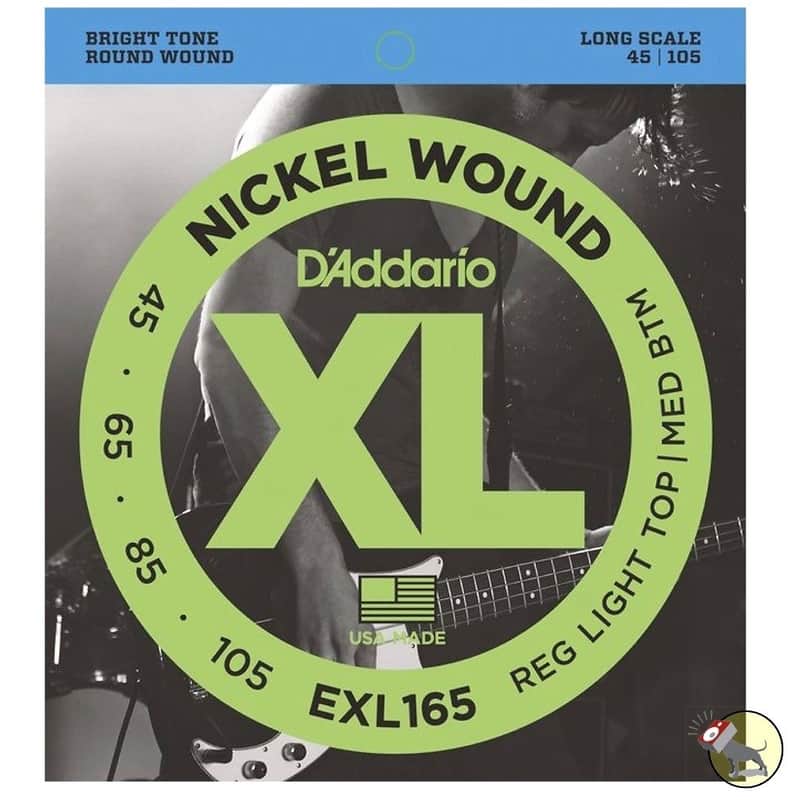 Mint D'Addario EXL165 XL Nickel Wound Custom Light Long Scale Electric Bass Strings (45-105) image 1